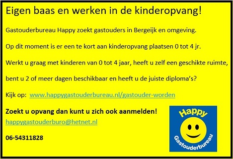 Eigen baas en werken in de kinderopvang!